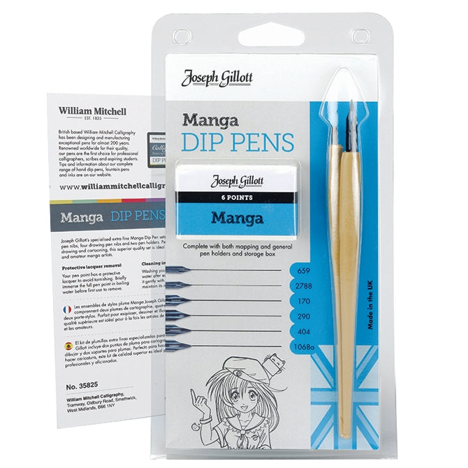Kit Caligrafia Profissional Penas Mangá Joseph Gillott